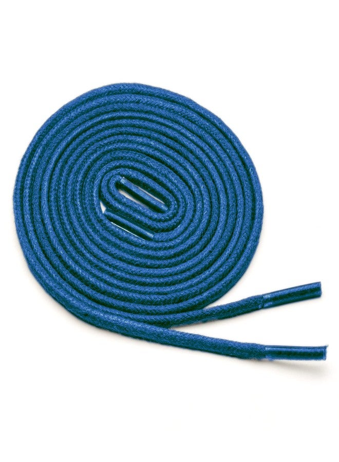 Benchmark Basics Cobalt 36" Round Waxed Cotton Shoelaces | 2mm (5/64”) Width (36 Inches, Cobalt) - Image 3